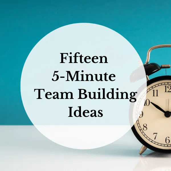 5 minute team building activities